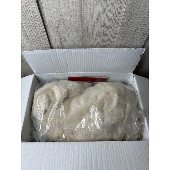 Fluffy Plush Bunny Stuffed Weighted Animal Toy 18" 3.5 Lbs By NiuNiuDaddy - Picture 5 of 10